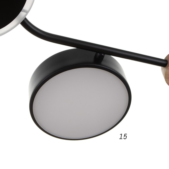 Люстра с ПДУ 2298/7BK LED 156Вт 3000-6000К черный 105х99х15 см BayerLux