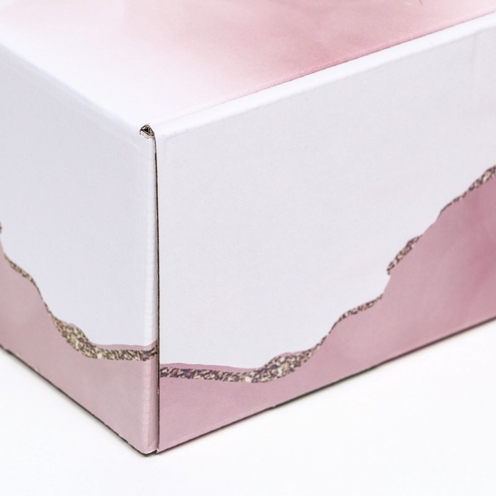 Коробка самосборная, без окна Коробка самосборная, без окна "Present" 19 х 19 х 9 см