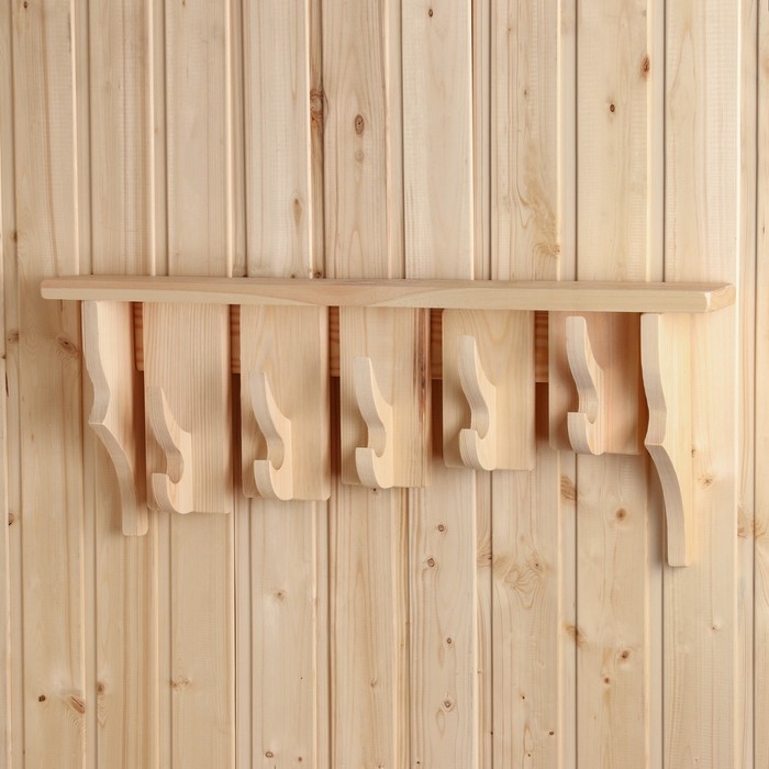 Полка -вешалка Полка -вешалка "Ступенька", 70х30х14 см, 5 кр