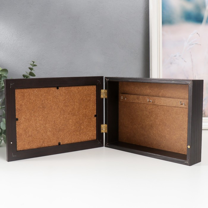 Ключница Ключница "Улицы Барселоны" венге 15х21 см