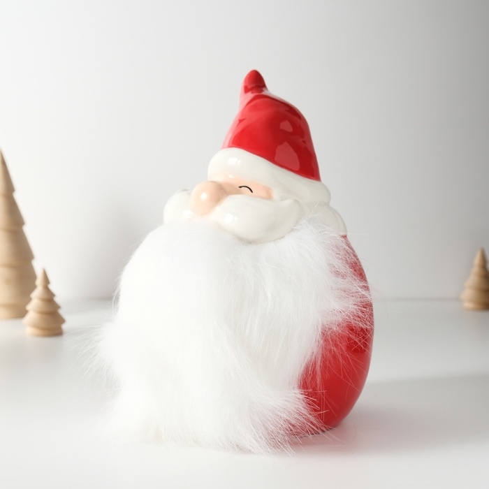 Копилка керамика  Копилка керамика "Дедушка Мороз с большой бородой" 12,4х12,8х19 см