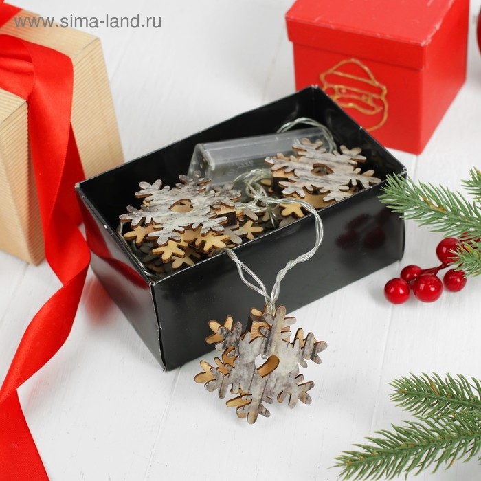 Новогодняя гирлянда «Снежинки», длина 150 см Новогодняя гирлянда «Снежинки», длина 150 см