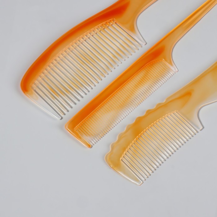 Набор парикмахерский, 4 предмета, цвет «янтарный» Набор парикмахерский, 4 предмета, цвет «янтарный»