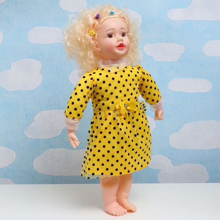 Кукла мягкая Кукла мягкая "Вероника" для девочек, резина, текстиль, 60 см, микс