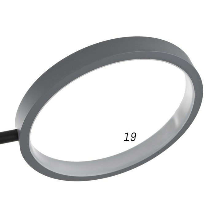 Люстра с ПДУ 2299/11GR LED 216Вт 3000-6000К серый 97х97х18 см BayerLux