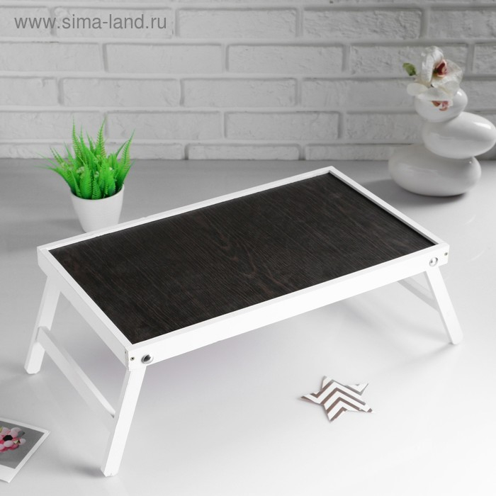 Столик для завтрака  Столик для завтрака "Ренессанс", белый, 50×30 см