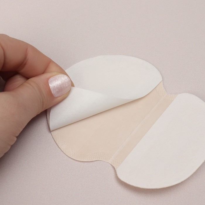 Набор защитных вкладышей для подмышек, самоклеящиеся, 6 пар, цвет белый Набор защитных вкладышей для подмышек, самоклеящиеся, 6 пар, цвет белый