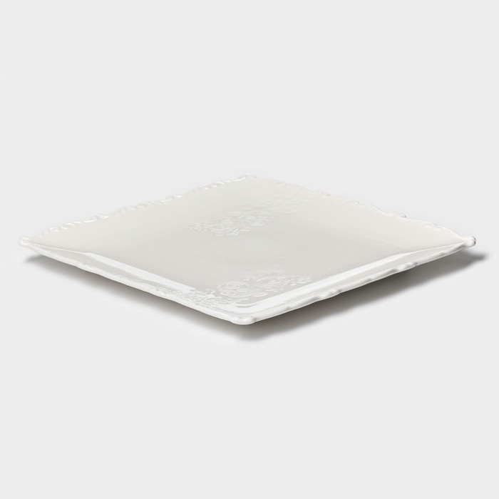 Тарелка фарфоровая пирожковая Magistro Kingdom, 26×2 см Тарелка фарфоровая пирожковая Magistro Kingdom, 26×2 см