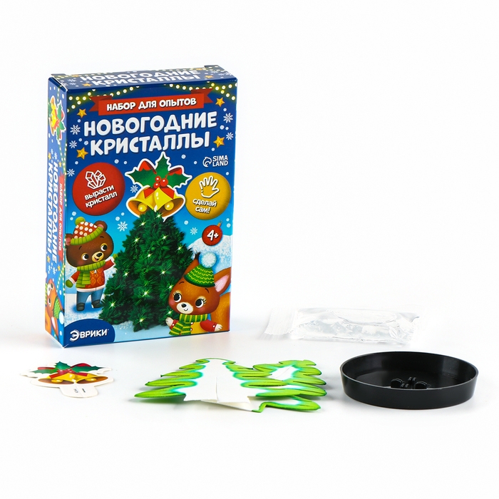Набор для выращивания кристалла «Опыты. Ёлочка. Чудесные кристаллы», колокольчики Набор для выращивания кристалла «Опыты. Ёлочка. Чудесные кристаллы», колокольчики