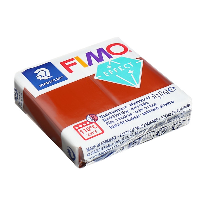Пластика-полимерная глина запекаемая 57г FIMO effect медный 8010-27 Пластика-полимерная глина запекаемая 57г FIMO effect медный 8010-27