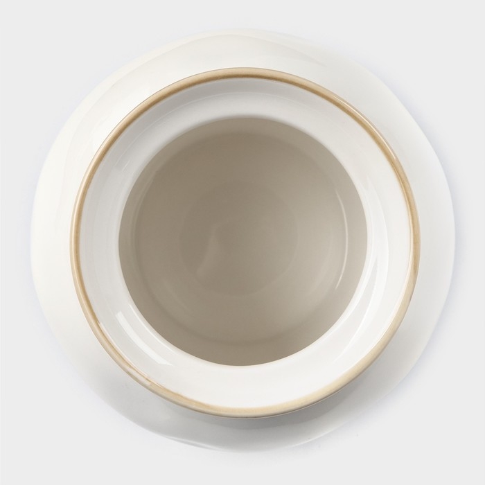 Сахарница фарфоровая с крышкой Доляна «Космос», 400 мл, цвет синий Сахарница фарфоровая с крышкой Доляна «Космос», 400 мл, цвет синий