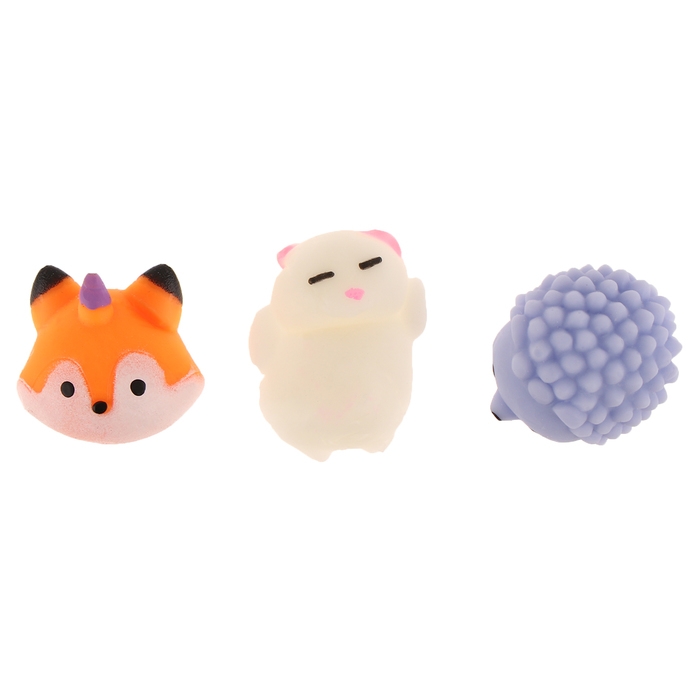 Мялка-антистресс «Зверята» в яйце, набор 3 шт, цвета МИКС Мялка-антистресс «Зверята» в яйце, набор 3 шт, цвета МИКС