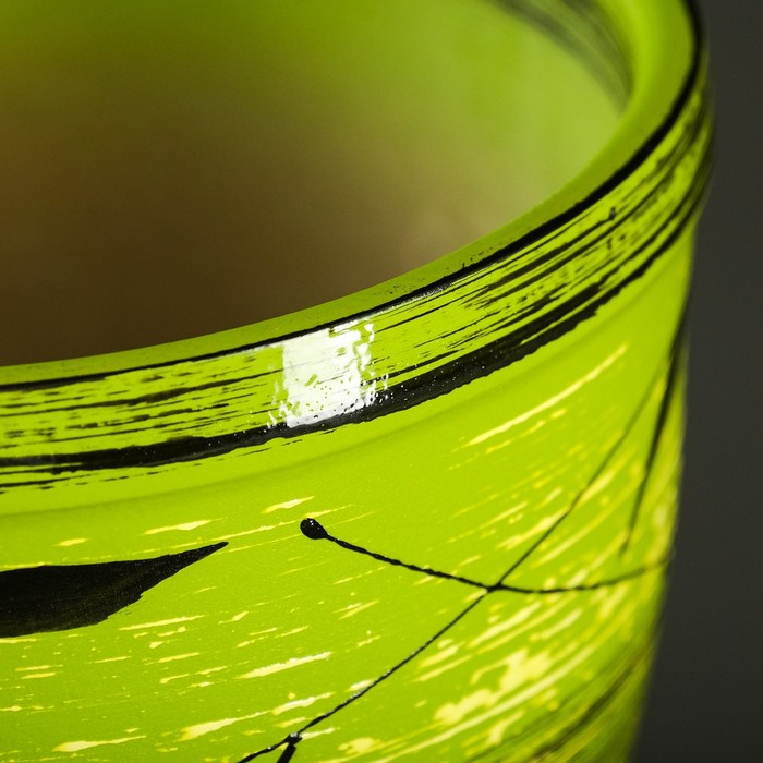 Горшок цветочный Горшок цветочный "Листья" с поддоном 2,4л