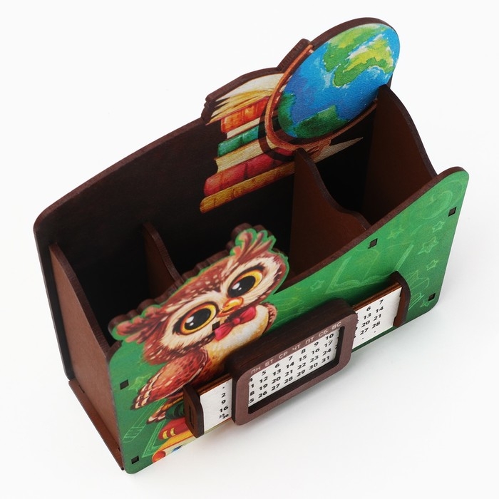 Органайзер для канцелярии с вечным календарём «Сова» Органайзер для канцелярии с вечным календарём «Сова»