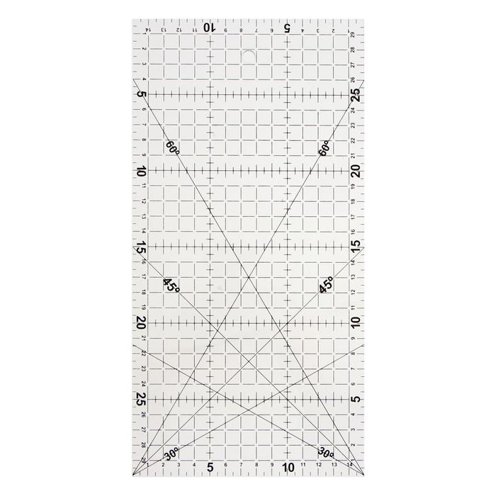 Линейка для черчения, акриловая, 15 х 30 см, прозрачная Линейка для черчения, акриловая, 15 х 30 см, прозрачная