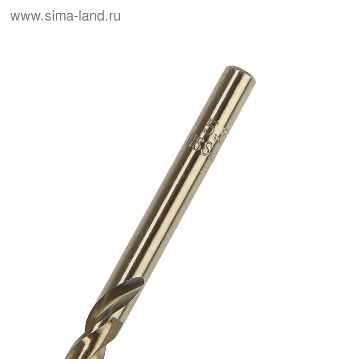 Сверло по металлу ТУНДРА, HSS-Co (5% кобальта), цилиндрический хвостовик, 5.5 мм Сверло по металлу ТУНДРА, HSS-Co (5% кобальта), цилиндрический хвостовик, 5.5 мм