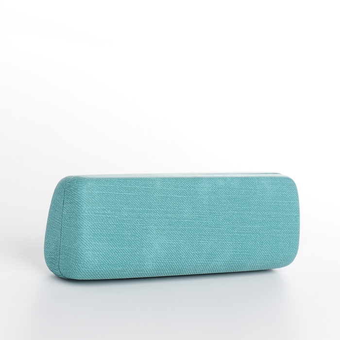 Футляр для очков на хлопушке, длина 15 см, цвет бирюзовый Футляр для очков на хлопушке, длина 15 см, цвет бирюзовый