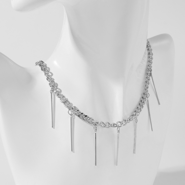 Колье «Цепь голден» дерзость, цвет серебро, 40см Колье «Цепь голден» дерзость, цвет серебро, 40см