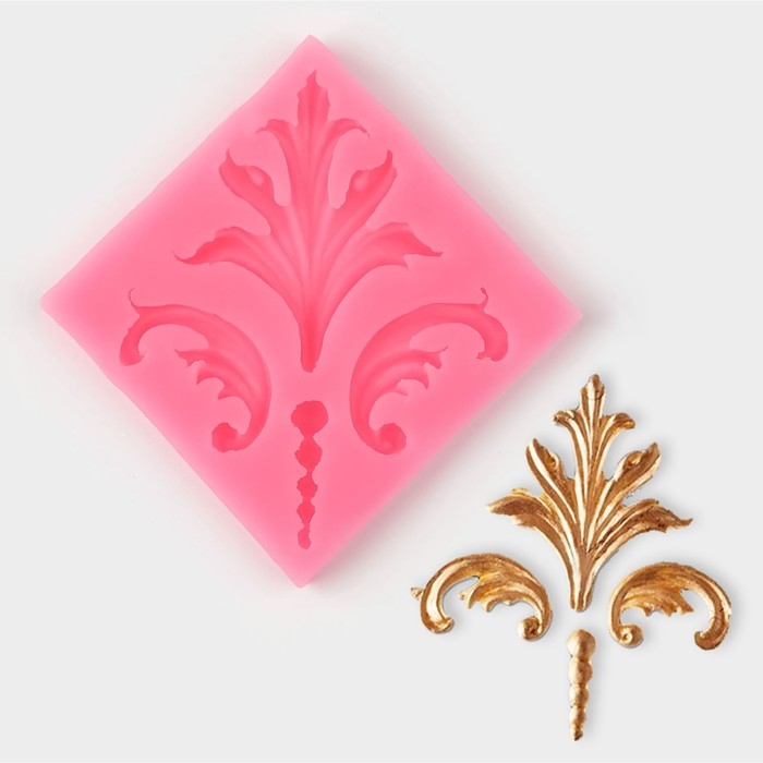 Молд «Завитки», силикон, 6,5×0,7 см, цвет МИКС Молд «Завитки», силикон, 6,5×0,7 см, цвет МИКС