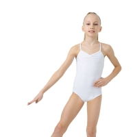Купальник для гимнастики и танцев Grace Dance, р. 38, цвет белый
