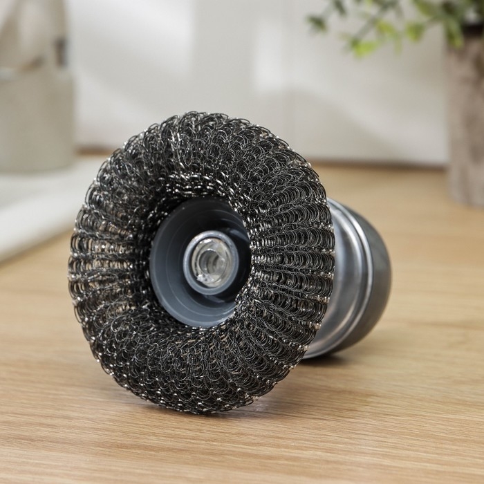 Щётка для мытья посуды, с дозатором для моющего средства, металлическая губка Щётка для мытья посуды, с дозатором для моющего средства, металлическая губка