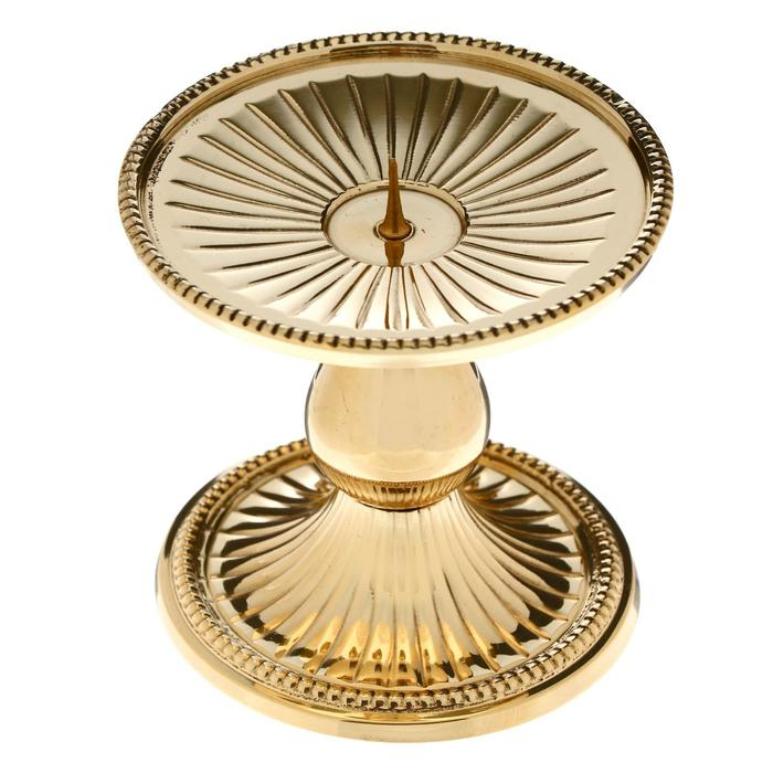 Подсвечник на 1 свечу Подсвечник на 1 свечу "Сцена" латунь 8,3х8х8 см