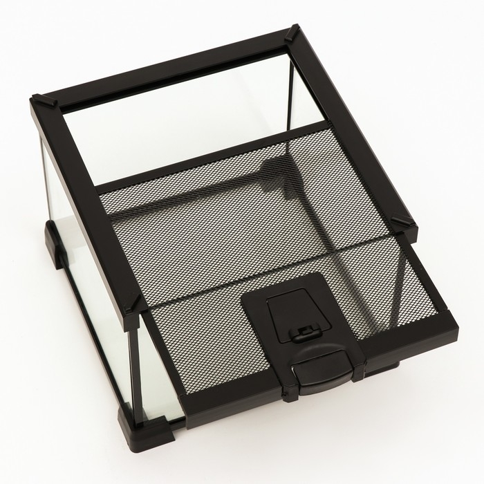 Террариум для рептилий 6,4 л, с креплением для предотвращения побега, 20 х 20 х 16 см Террариум для рептилий 6,4 л, с креплением для предотвращения побега, 20 х 20 х 16 см