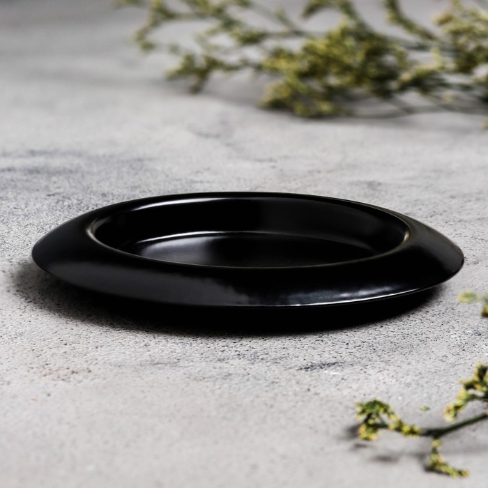 Подсвечник Подсвечник "Чашка" металл, 11 см, черный муар