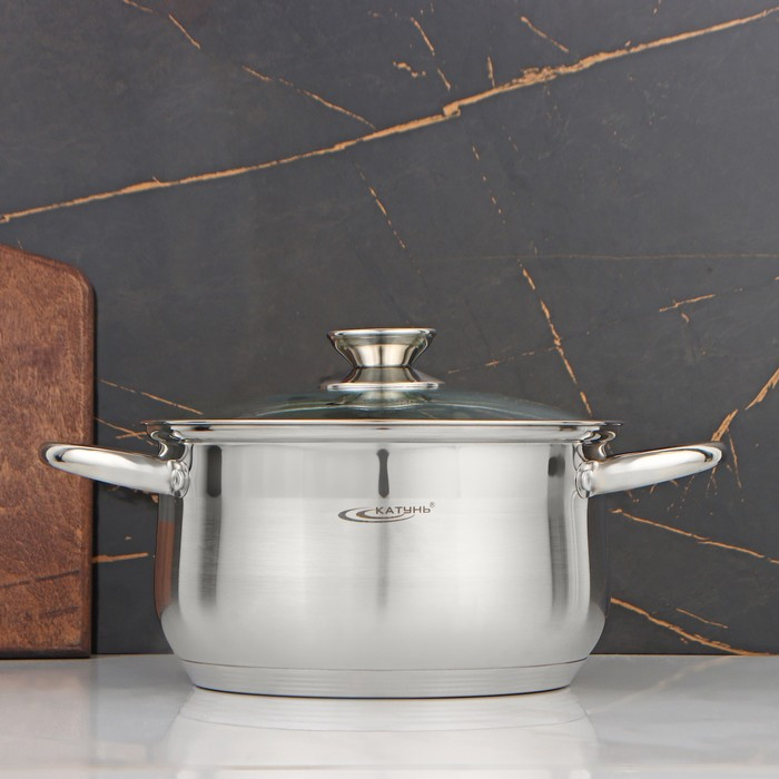 Кастрюля «Диана», d=22 см, 4,2 л, капсульное дно, индукция Кастрюля «Диана», d=22 см, 4,2 л, капсульное дно, индукция