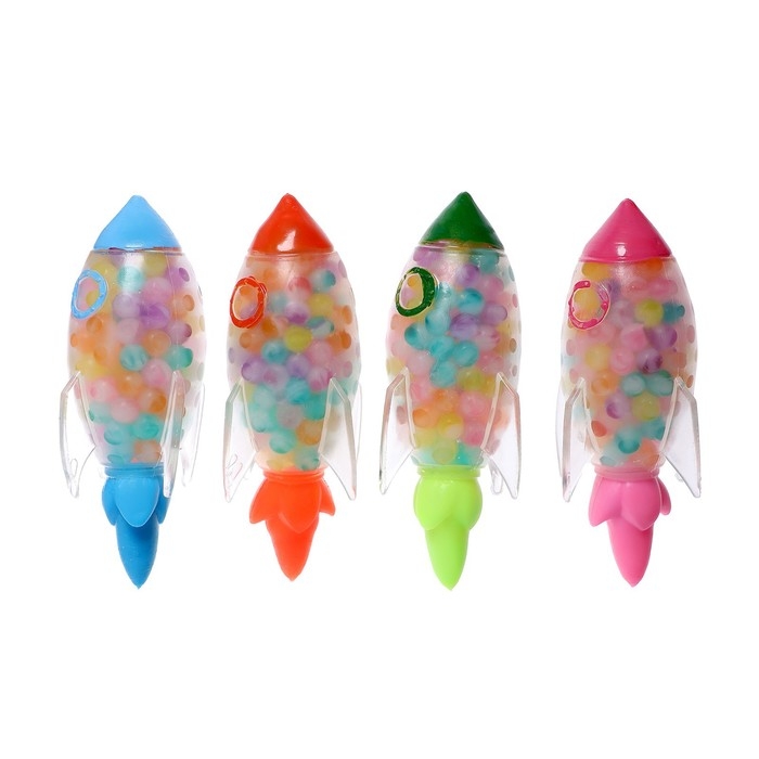 Мялка «Ракета» с гидрогелем, цвета МИКС Мялка «Ракета» с гидрогелем, цвета МИКС