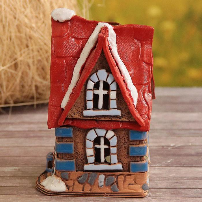 Аромалампа Домик «Катрин», ручная работа, микс 9,5 см Аромалампа Домик «Катрин», ручная работа, микс 9,5 см