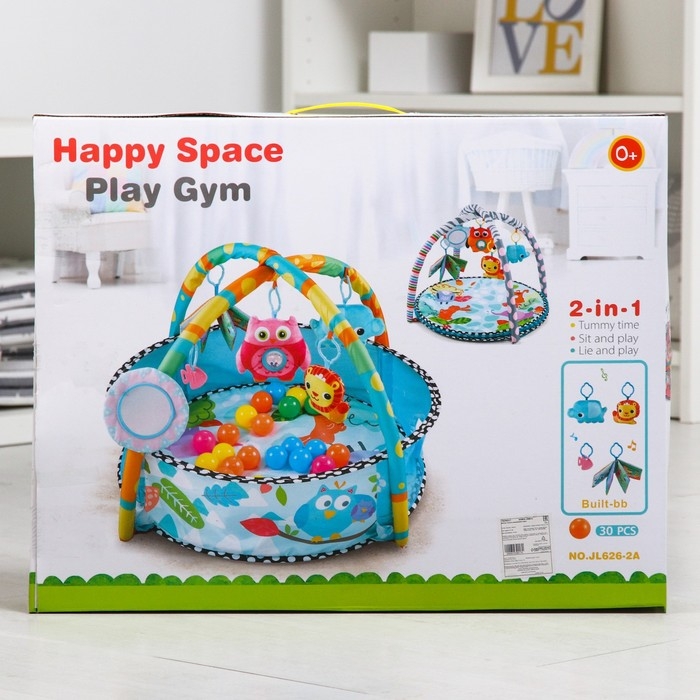 Развивающий коврик с дугами «Совушка», бортик, 77х76 см. Развивающий коврик с дугами «Совушка», бортик, 77х76 см.