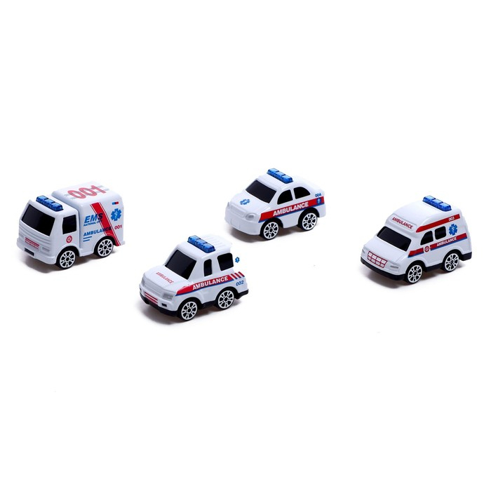 Набор металлических машин «Спецслужбы», 4 штуки, в колбе, МИКС Набор металлических машин «Спецслужбы», 4 штуки, в колбе, МИКС