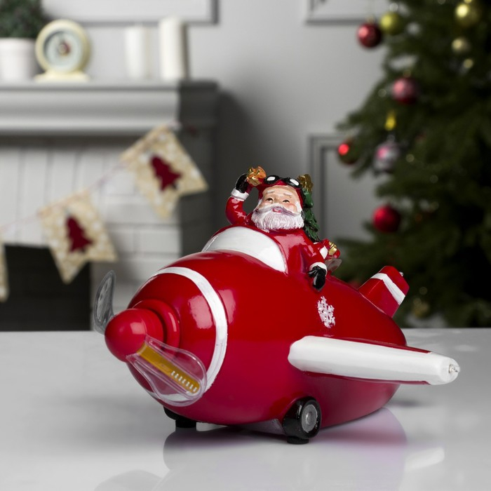 Светодиодная фигура «Самолёт» 23 × 13.5 × 22 см, полистоун, батарейки АААх3 (не в комплекте), USB, свечение мульти Светодиодная фигура «Самолёт» 23 × 13.5 × 22 см, полистоун, батарейки АААх3 (не в комплекте), USB, свечение мульти