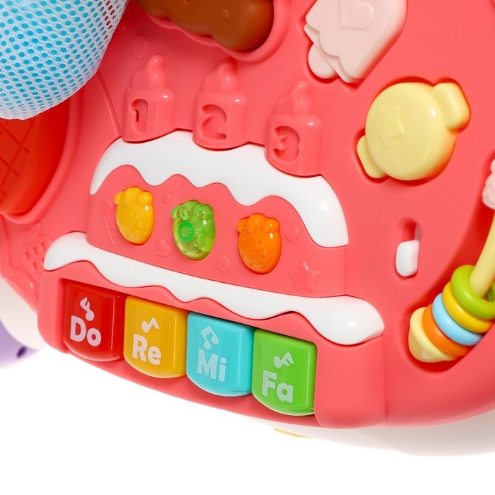 Столик-ходунки 4 в 1, звук, цвет розовый Столик-ходунки 4 в 1, звук, цвет розовый