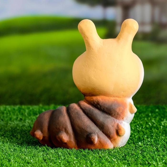 Садовая фигура Садовая фигура "Гусеница улыбка" 9х14х17см