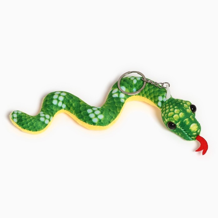 Новый год! Мягкая игрушка «Змейка» на брелоке, 18 см, цвет МИКС Новый год! Мягкая игрушка «Змейка» на брелоке, 18 см, цвет МИКС