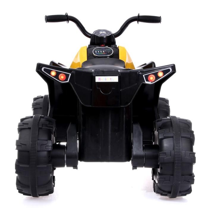 Электромобиль «Квадроцикл», 2 мотора, цвет жёлтый Электромобиль «Квадроцикл», 2 мотора, цвет жёлтый