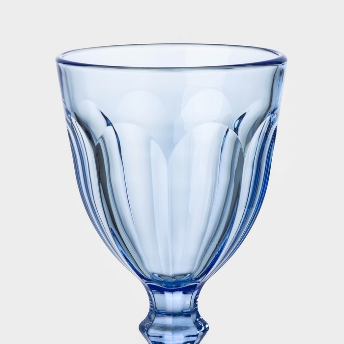 Бокал стеклянный для вина «Роман», 240 мл, цвет синий Бокал стеклянный для вина «Роман», 240 мл, цвет синий