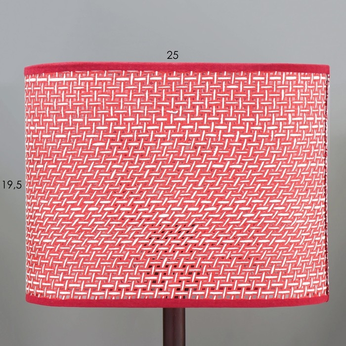 Настольная лампа Настольная лампа "Лара" Е27 40Вт бордовый 25х10х30 см RISALUX