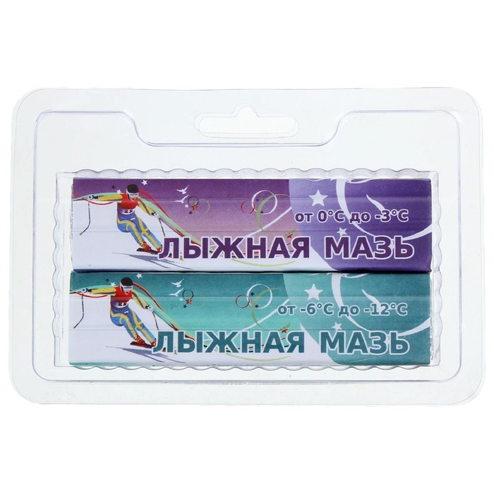 Мазь лыжная, 2 шт., Ф-З, от 0 до -12°C, 80 г Мазь лыжная, 2 шт., Ф-З, от 0 до -12°C, 80 г