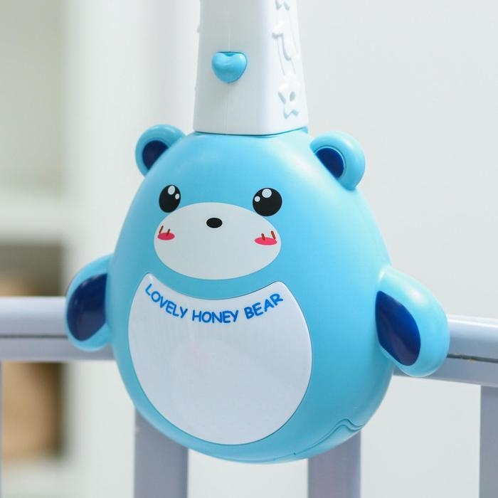 Мобиль музыкальный на кроватку «Мишка. Зоопарк», проектор, пульт, цвет МИКС Мобиль музыкальный на кроватку «Мишка. Зоопарк», проектор, пульт, цвет МИКС