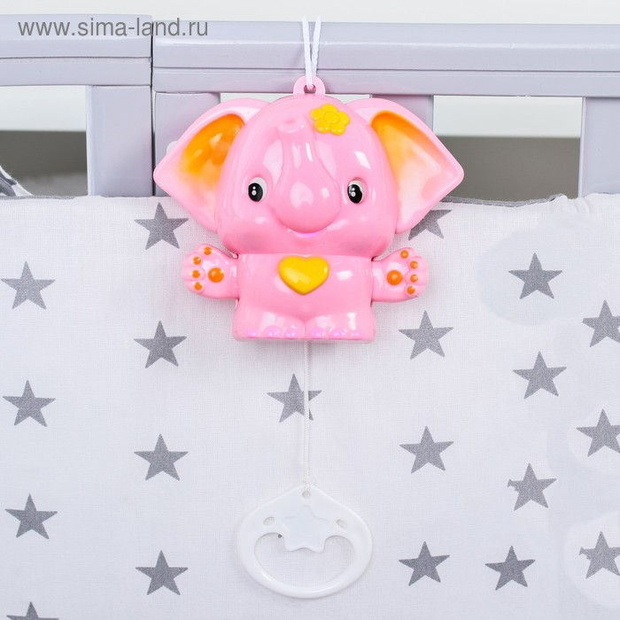 Подвеска музыкальная «Слоник», заводная, на кроватку, коляску, цвет МИКС, Крошка Я Подвеска музыкальная «Слоник», заводная, на кроватку, коляску, цвет МИКС, Крошка Я