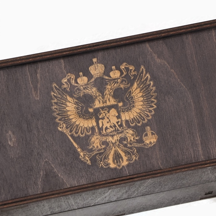 Набор с шампурами подарочный  Набор с шампурами подарочный "Герб" в кейсе