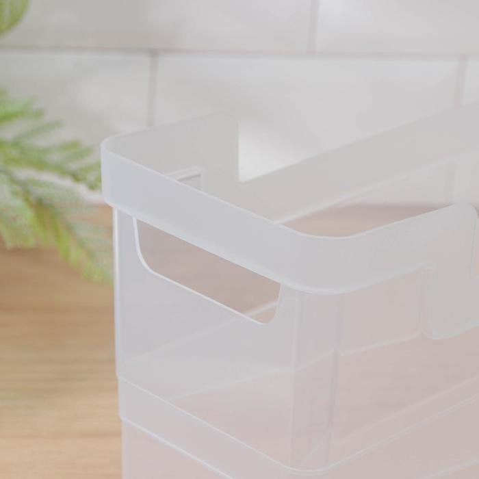 Контейнер для хранения Tule, 7 л, 33,8×13×20,1 см, цвет прозрачный Контейнер для хранения Tule, 7 л, 33,8×13×20,1 см, цвет прозрачный