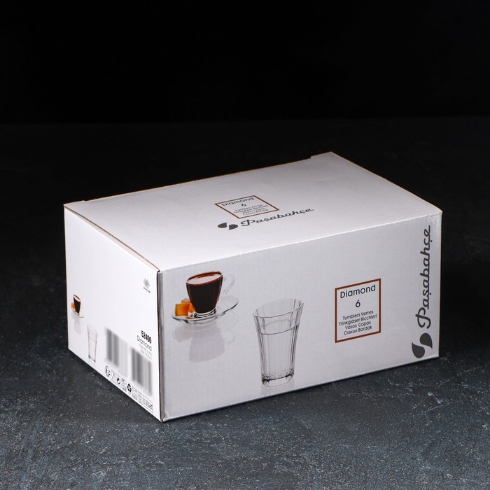 Набор стеклянных стаканов DIAMOND, 120 мл, 6 шт Набор стеклянных стаканов DIAMOND, 120 мл, 6 шт