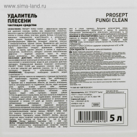 Удалитель плесени Prosept Fungi Clean, концентрат 1:1, 5 л