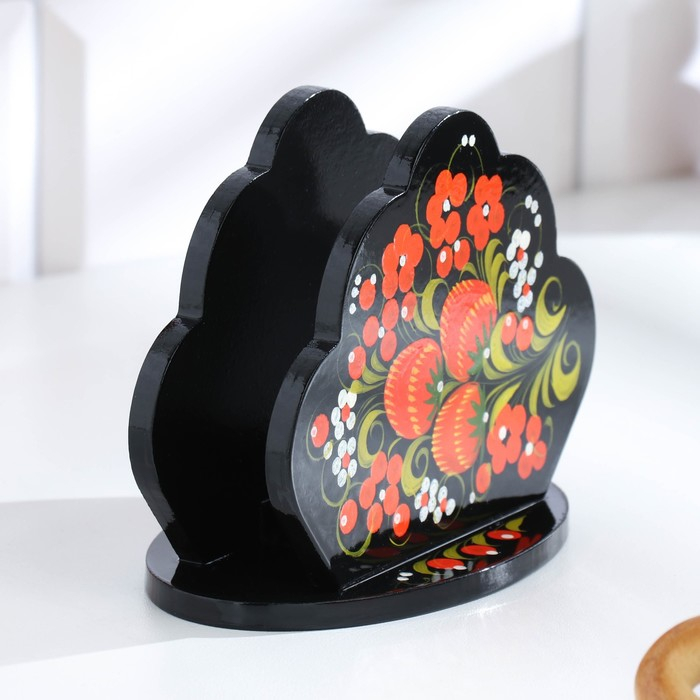 Салфетница «Солнышко», хохлома Салфетница «Солнышко», хохлома