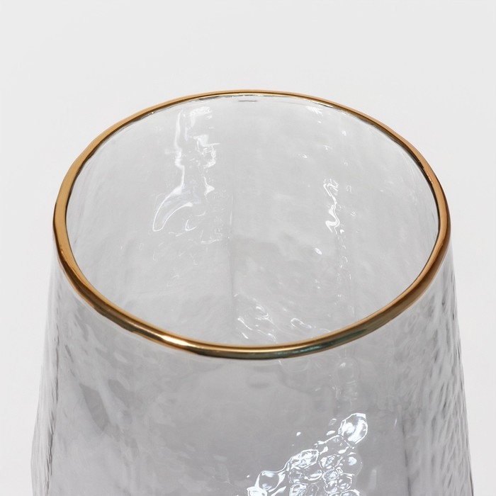 Набор бокалов для вина стеклянный Magistro «Дарио», 500 мл, 10×25 см, 6 шт, цвет графит