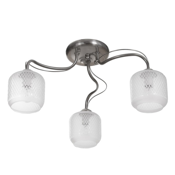 Люстра потолочная Бетти 3х40Вт Е14 Хром 54x54x29 см Люстра потолочная Бетти 3х40Вт Е14 Хром 54x54x29 см